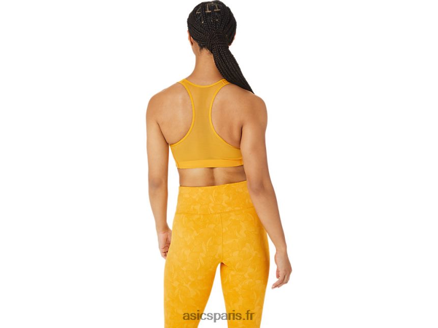 femmes Asics soutien-gorge en jacquard runkoyo BXL8B22761 tigre jaune