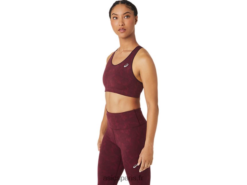femmes Asics soutien-gorge en jacquard runkoyo BXL8B22783 Mars profond