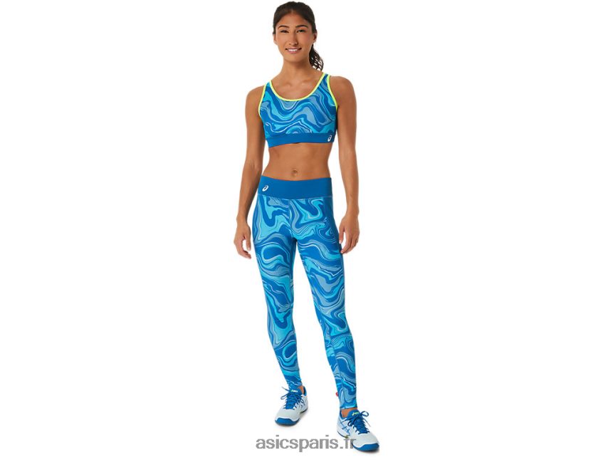 femmes Asics soutien-gorge graphique BXL8B22473 renaît bleu