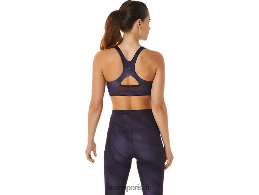 femmes Asics soutien-gorge graphique d\'entraînement BXL8B22927 ombre de nuit