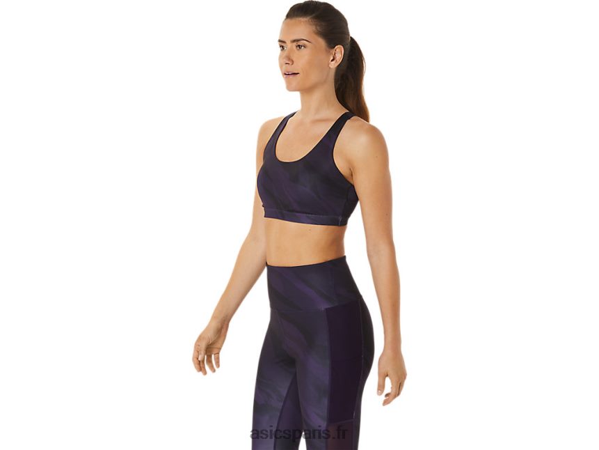 femmes Asics soutien-gorge graphique d\'entraînement BXL8B22927 ombre de nuit