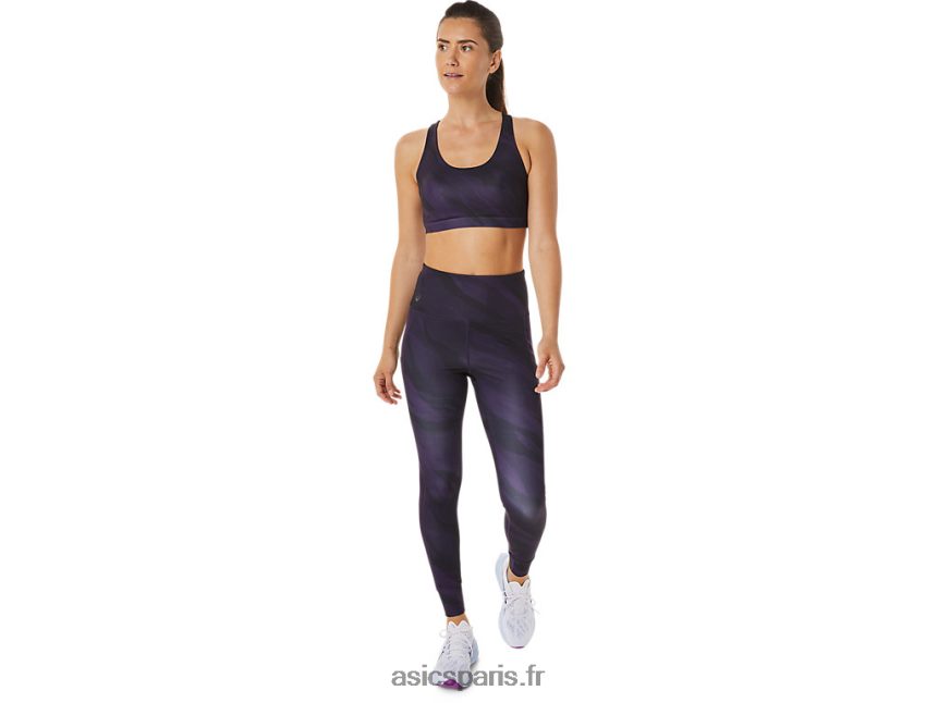 femmes Asics soutien-gorge graphique d\'entraînement BXL8B22927 ombre de nuit