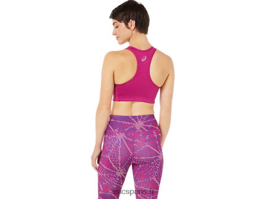 femmes Asics soutien-gorge à logo sakura BXL8B23459 rouge fuchsia