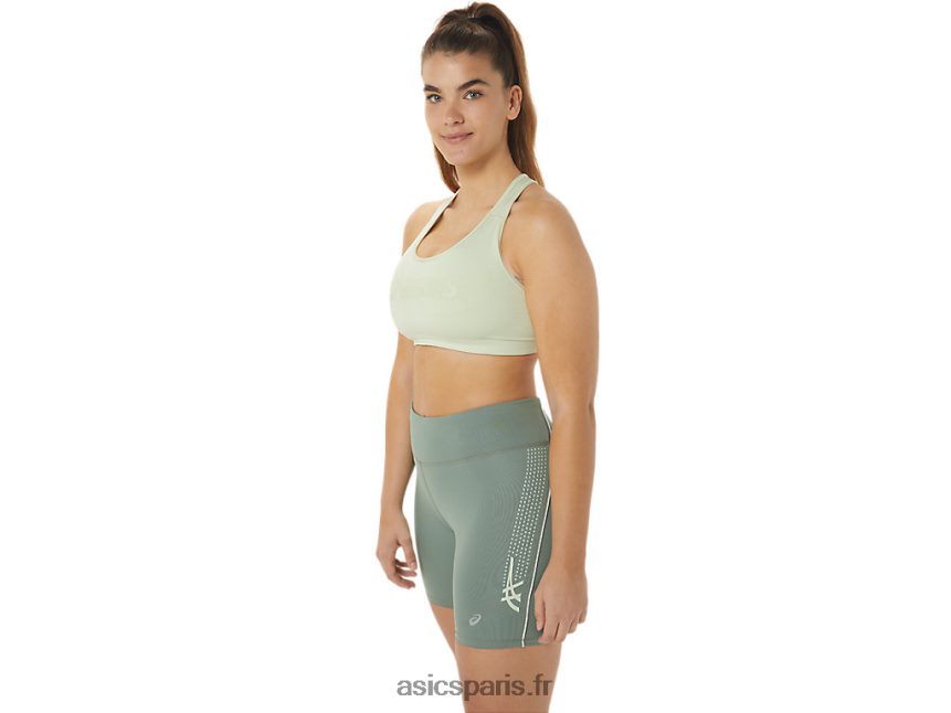 femmes Asics soutien-gorge rembourré BXL8B22514 murmure vert
