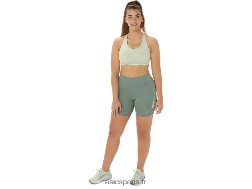 femmes Asics soutien-gorge rembourré BXL8B22514 murmure vert