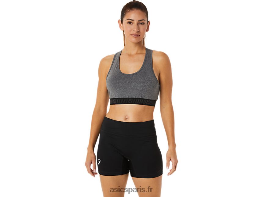 femmes Asics soutien-gorge rembourré circuit ii BXL8B22885 gris foncé chiné/noir