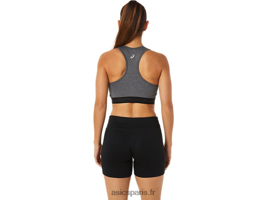 femmes Asics soutien-gorge rembourré circuit ii BXL8B22885 gris foncé chiné/noir