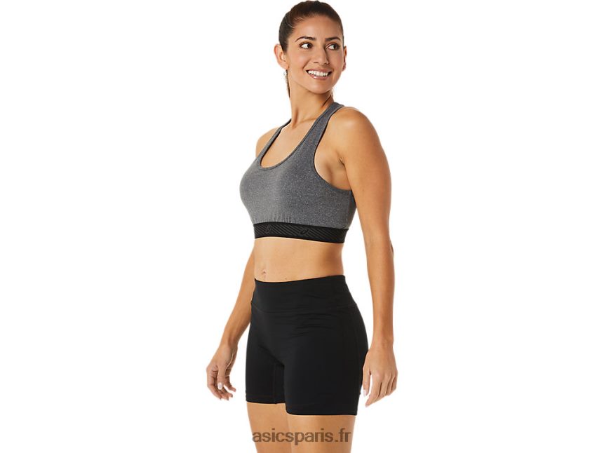 femmes Asics soutien-gorge rembourré circuit ii BXL8B22885 gris foncé chiné/noir