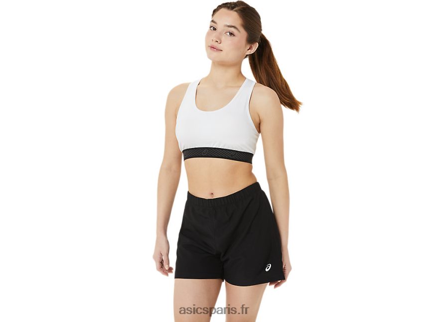 femmes Asics soutien-gorge rembourré circuit ii BXL8B22953 blanc brillant/noir