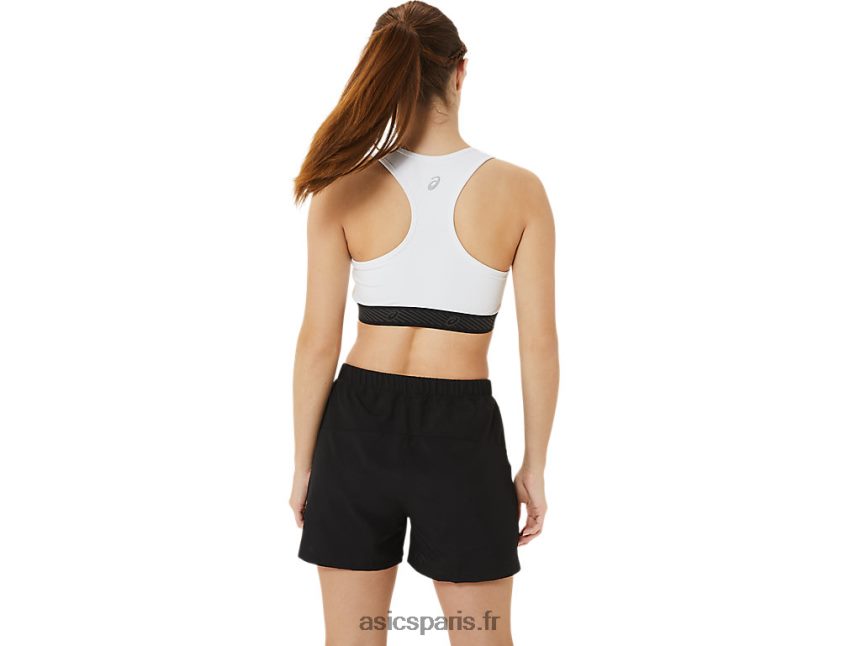femmes Asics soutien-gorge rembourré circuit ii BXL8B22953 blanc brillant/noir