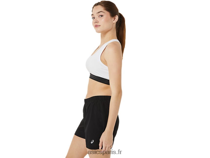 femmes Asics soutien-gorge rembourré circuit ii BXL8B22953 blanc brillant/noir