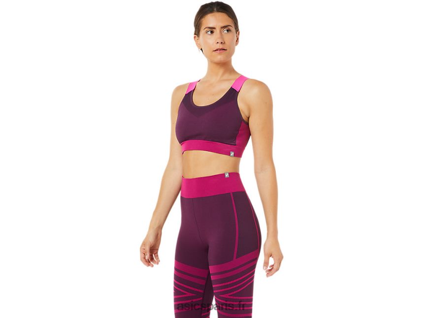 femmes Asics soutien-gorge sans couture BXL8B23512 prune profonde