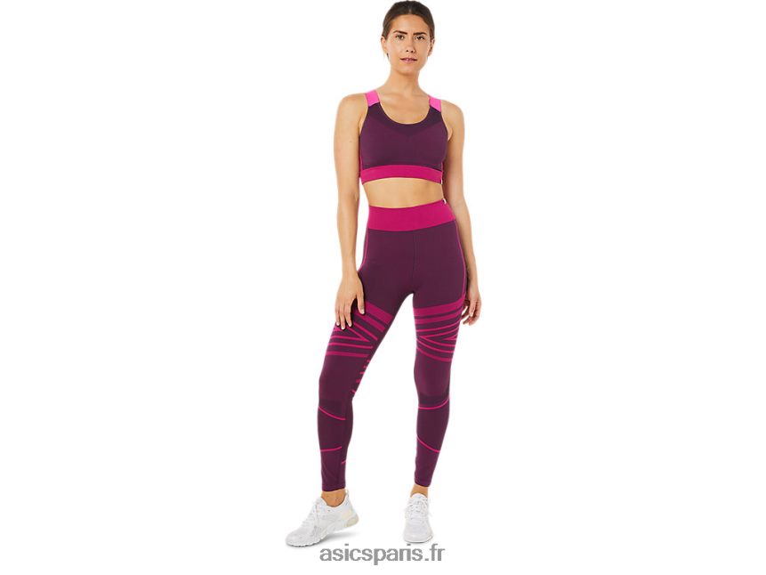 femmes Asics soutien-gorge sans couture BXL8B23512 prune profonde