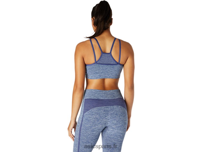 femmes Asics soutien-gorge sans couture réversible BXL8B23662 tonnerre bleu