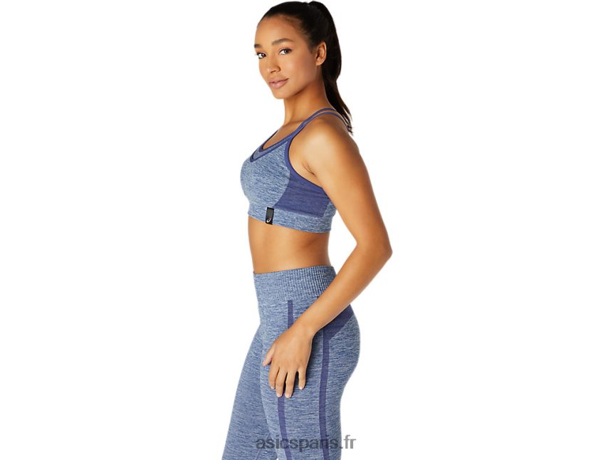 femmes Asics soutien-gorge sans couture réversible BXL8B23662 tonnerre bleu