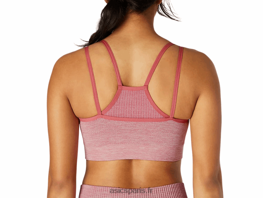 femmes Asics soutien-gorge sans couture réversible BXL8B23664 rose fumé