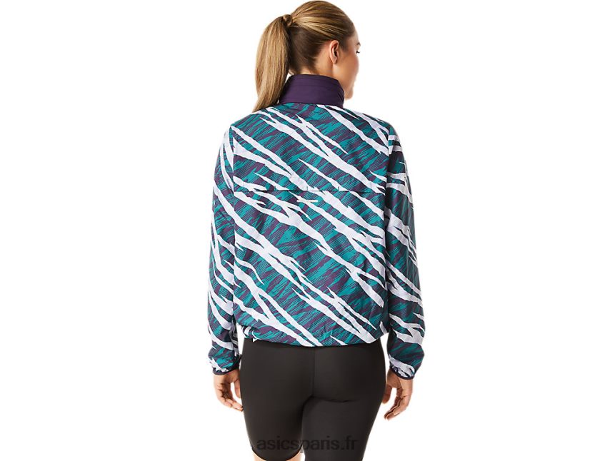 femmes Asics anorak camouflage sauvage BXL8B23071 ombre nocturne/pin velours