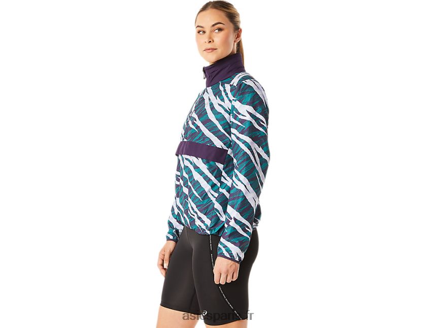 femmes Asics anorak camouflage sauvage BXL8B23071 ombre nocturne/pin velours