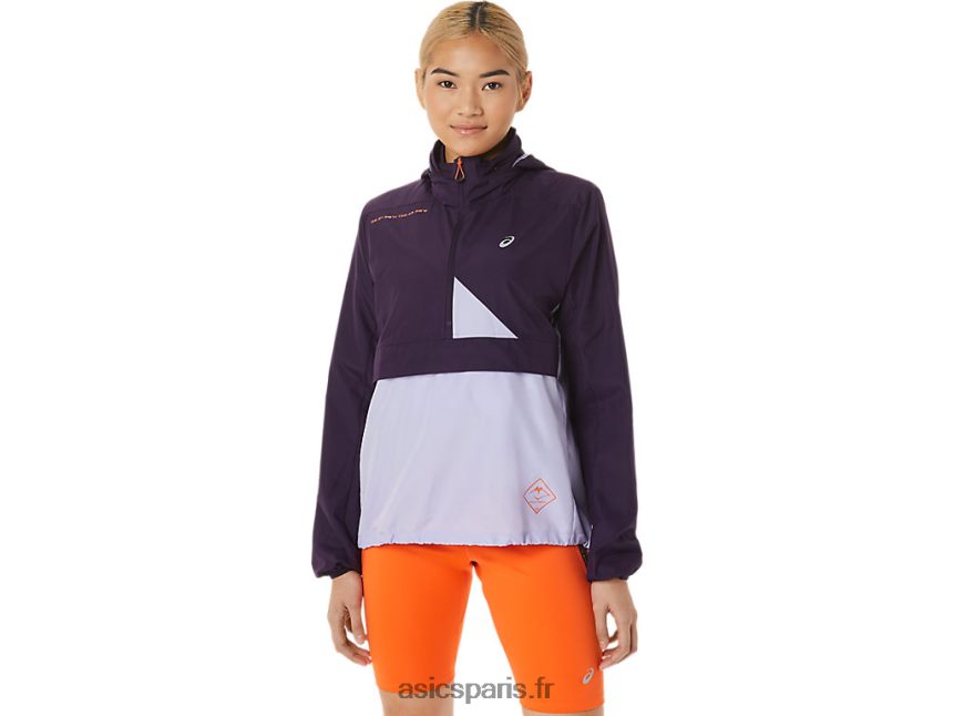 femmes Asics anorak fujitrail BXL8B23084 ombre nocturne/vapeur