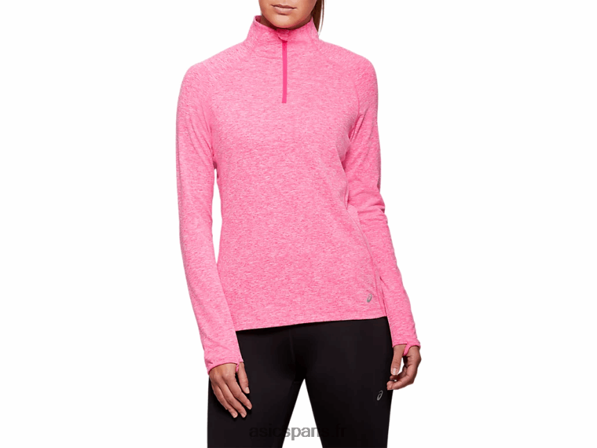 femmes Asics haut zippé dorai BXL8B24206 rose glo bruyère