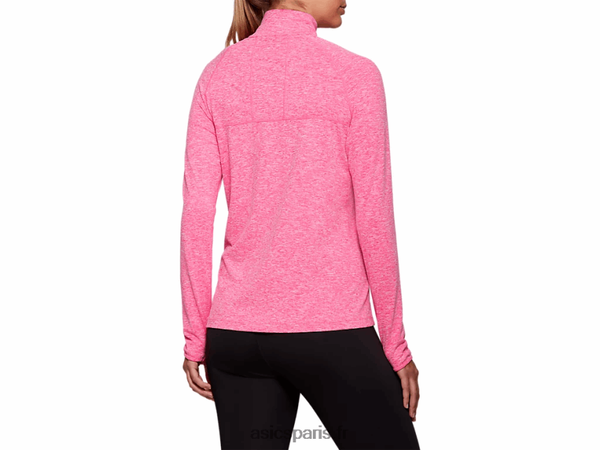 femmes Asics haut zippé dorai BXL8B24206 rose glo bruyère
