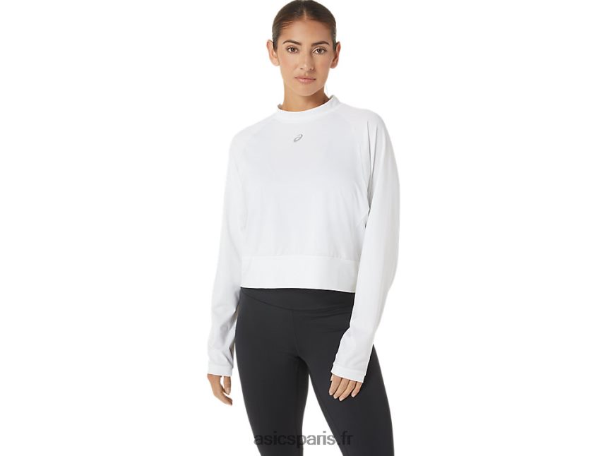femmes Asics le nouveau pull fort revisité BXL8B22690 blanc