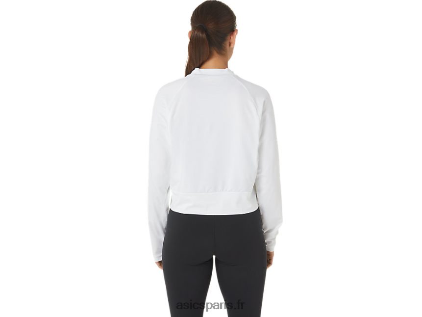 femmes Asics le nouveau pull fort revisité BXL8B22690 blanc