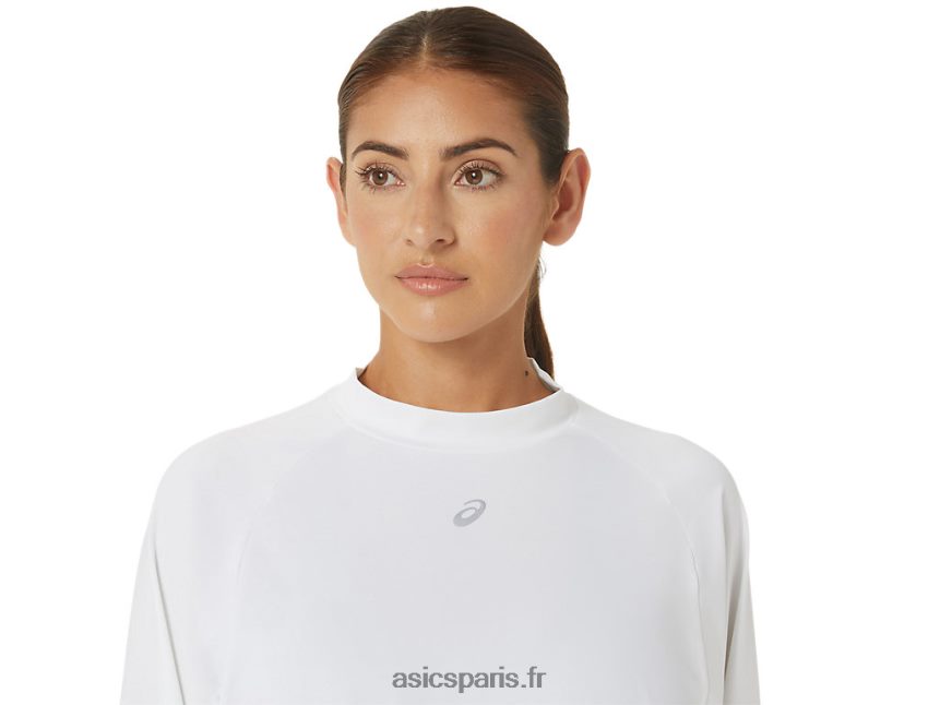 femmes Asics le nouveau pull fort revisité BXL8B22690 blanc