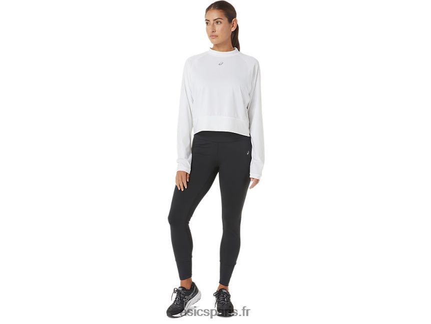 femmes Asics le nouveau pull fort revisité BXL8B22690 blanc