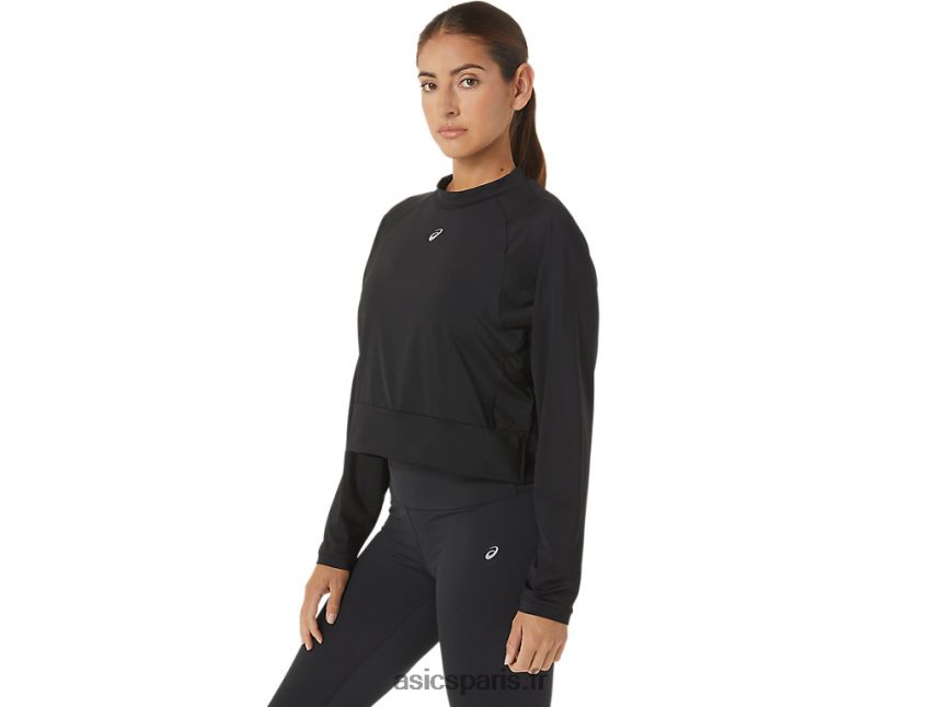 femmes Asics le nouveau pull fort revisité BXL8B22693 noir