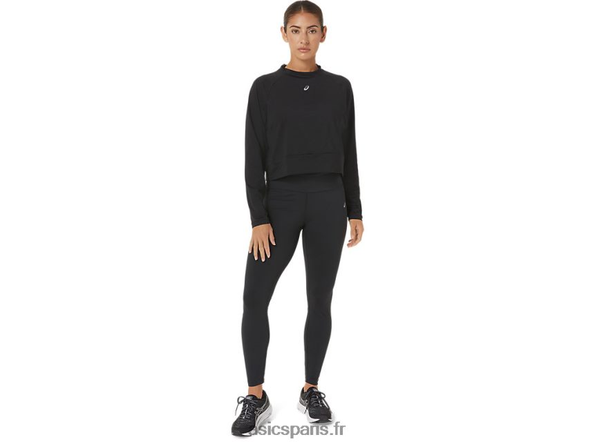 femmes Asics le nouveau pull fort revisité BXL8B22693 noir