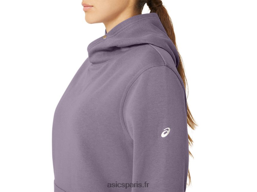 femmes Asics sweat à capuche polaire sunday sana BXL8B22156 quartz violet