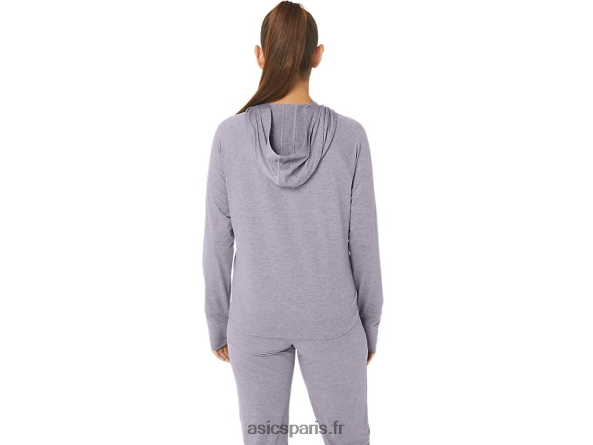 femmes Asics sweat à capuche tech po 2.0 BXL8B22351 teinture spatiale violette du crépuscule