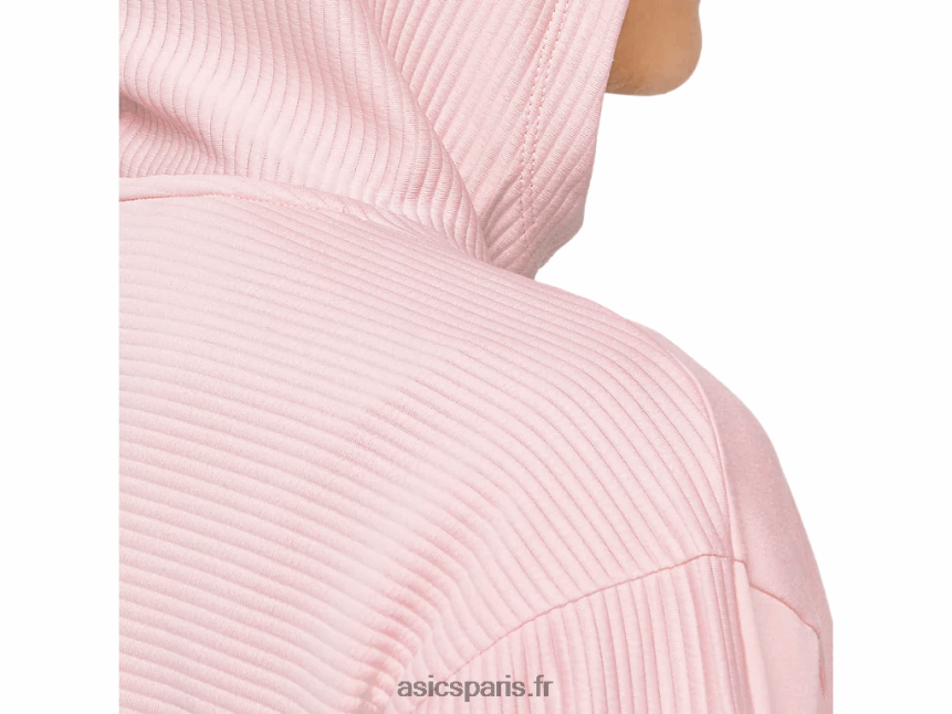 femmes Asics sweat à capuche zippé en polaire thermopolis BXL8B24143 pêche au gingembre