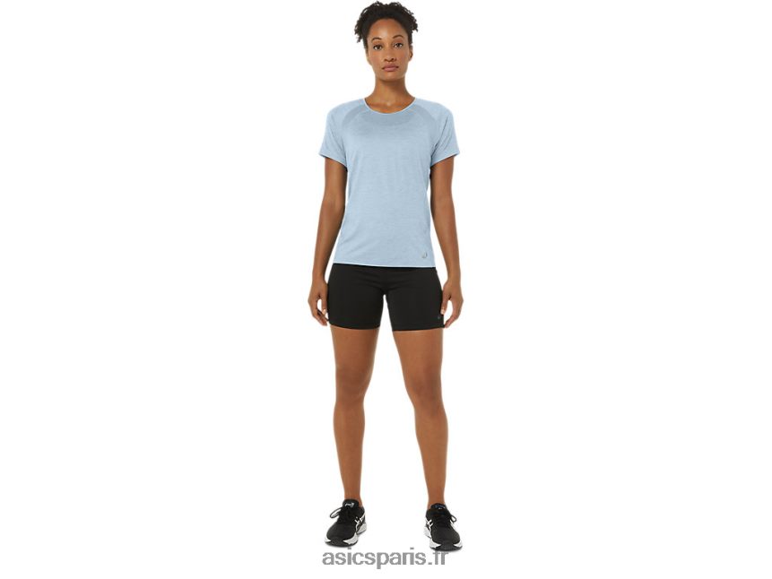 femmes Asics c110 haut pr lyte à manches courtes BXL8B22166 ciel