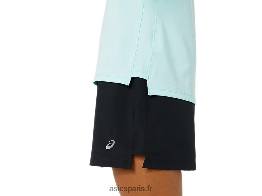 femmes Asics demi-zip prêt à l\'emploi BXL8B23344 bleu clair