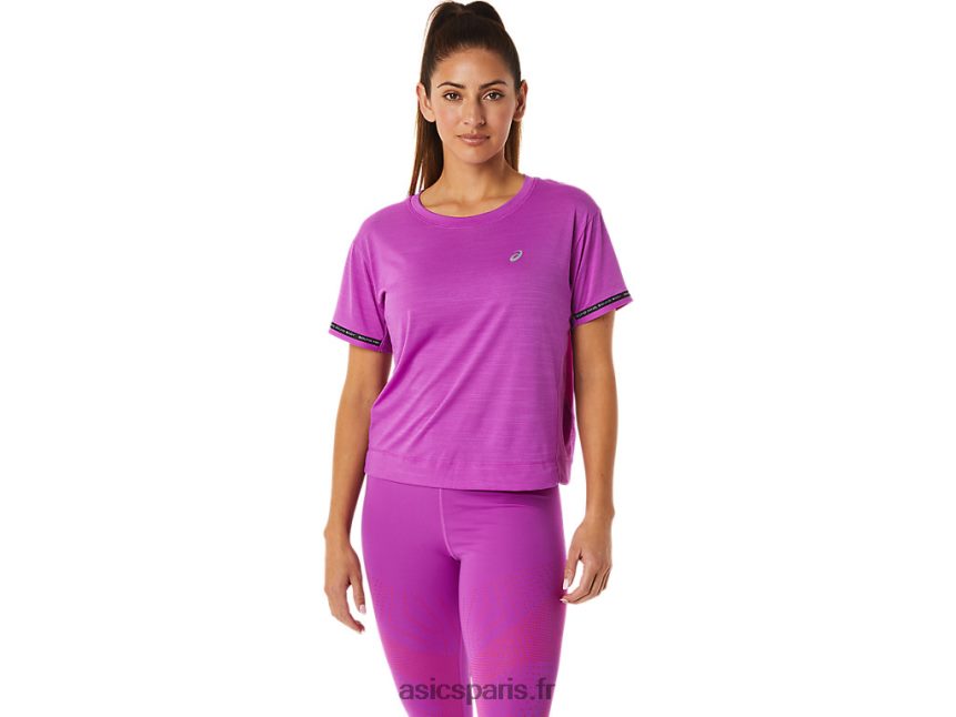 femmes Asics haut court de course BXL8B23036 orchidée