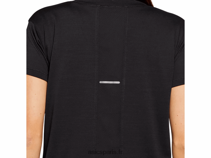 femmes Asics haut court à manches courtes BXL8B24142 performance noir