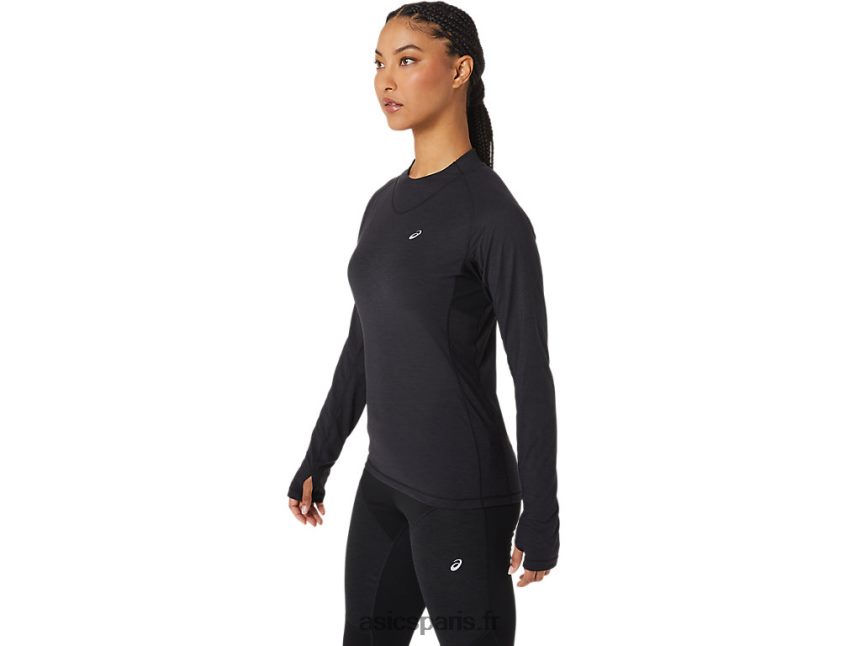 femmes Asics haut d\'hiver à manches longues BXL8B22756 performance noir