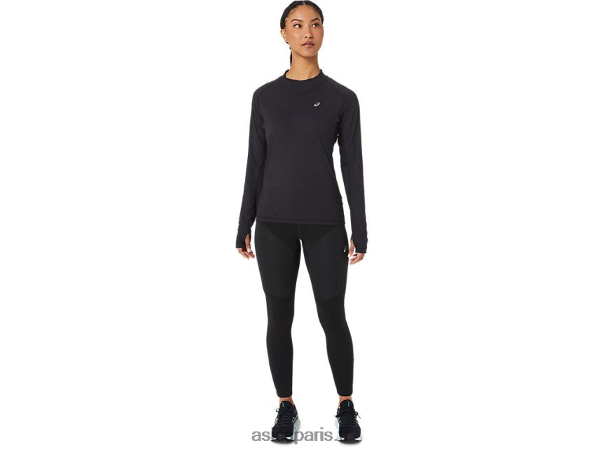 femmes Asics haut d\'hiver à manches longues BXL8B22756 performance noir