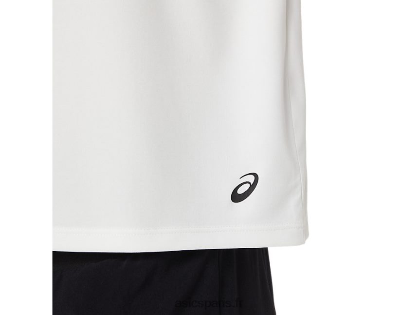 femmes Asics haut de la piste des déchets océaniques BXL8B23483 blanc naturel