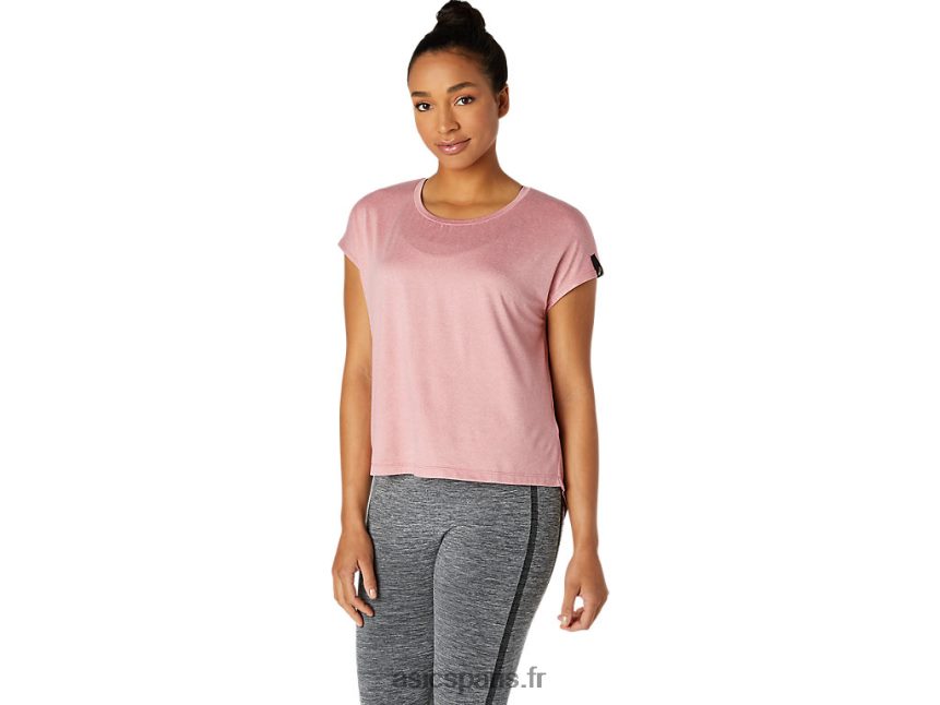 femmes Asics haut à manches courtes BXL8B23668 rose fumé
