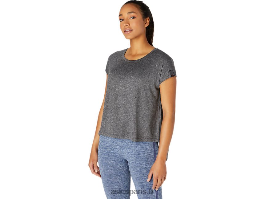 femmes Asics haut à manches courtes BXL8B23669 performance noir