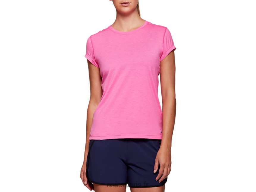 femmes Asics haut à manches courtes dorai BXL8B24054 rose glo bruyère