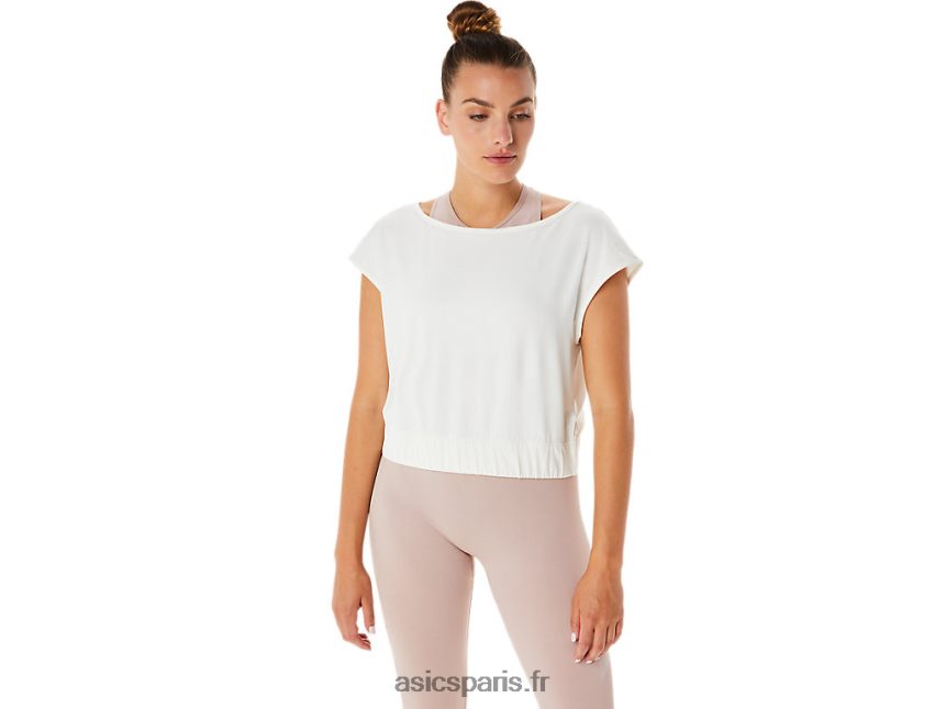 femmes Asics haut à manches courtes nagino flex BXL8B22143 crème