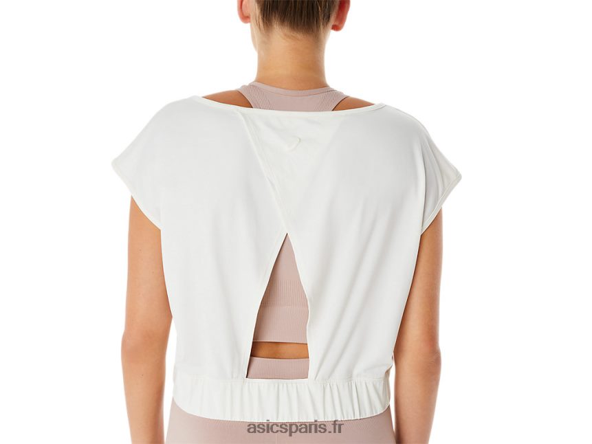 femmes Asics haut à manches courtes nagino flex BXL8B22143 crème