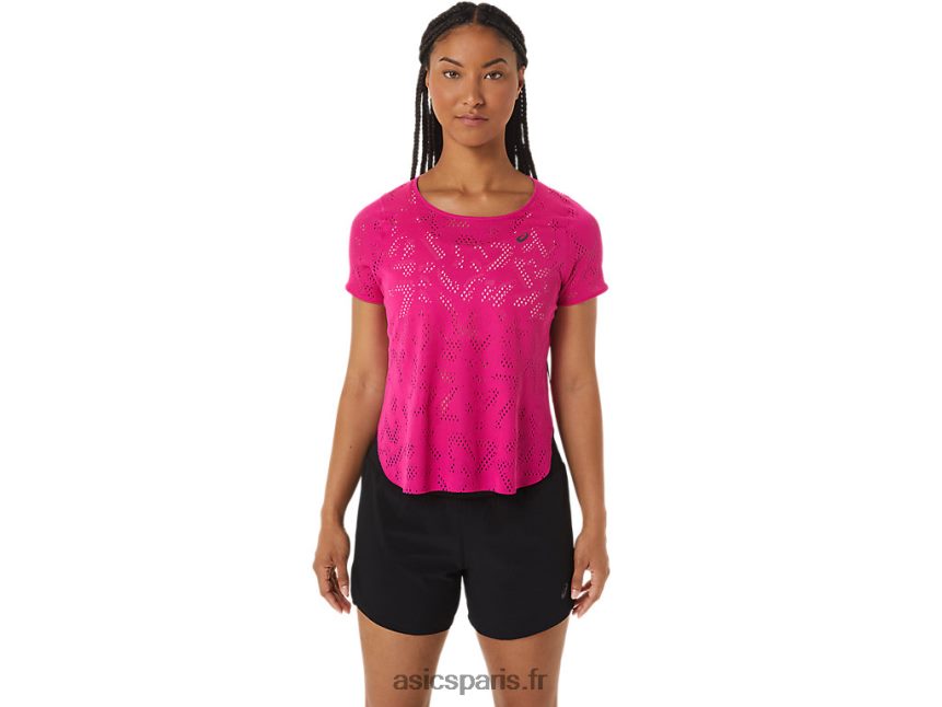 femmes Asics haut à manches courtes ventilé actibreeze BXL8B22530 rave rose