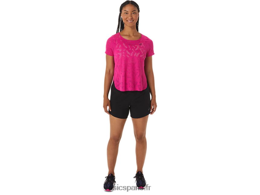 femmes Asics haut à manches courtes ventilé actibreeze BXL8B22530 rave rose