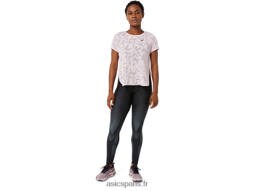 femmes Asics haut à manches courtes ventilé actibreeze BXL8B23471 à peine rose
