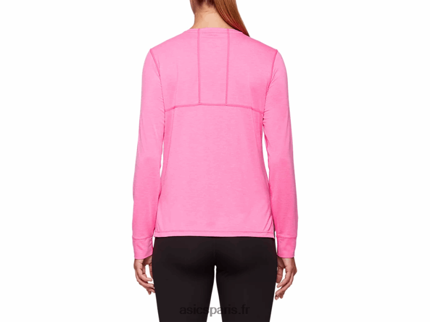 femmes Asics haut à manches longues dorai BXL8B24047 rose glo bruyère